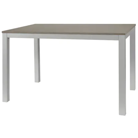 Tavolo Allungabile Pranzo Rettangolare 120x80 Alluminio Larice Grigio