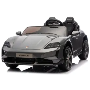 Auto Elettrica per Bambini Porsche Taycan 24V 2 Posti Grigio Bluetooth