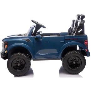 Macchina Elettrica Bambini 24V Ford Raptor Blu 2 Posti Sedile Ecopelle 2