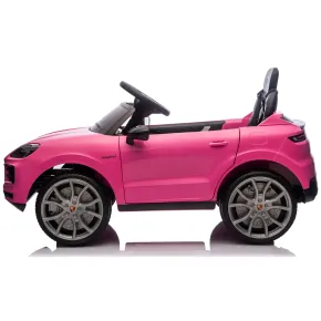 Auto Elettrica per Bambini Porsche Cayenne 12V Rosa Telecomando 2