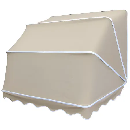 Tenda da Sole a Cappottina 180x100 cm Beige da Esterno Impermeabile