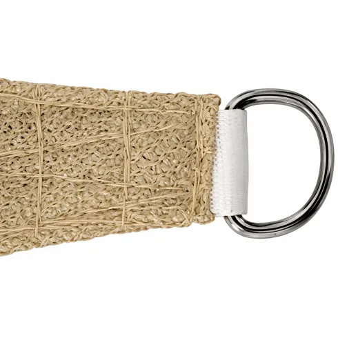 Telo Vela Ombreggiante 5x5 m Beige Quadrato Traspirante da Esterno