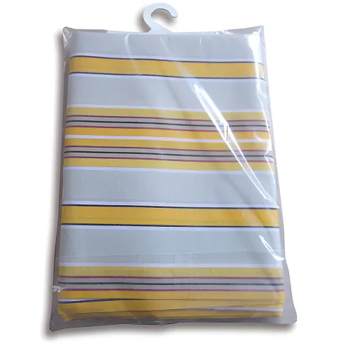 Tenda da Sole Cotone 140x300 Multiriga Giallo Lavabile Anelli Ganci