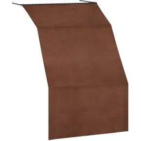Tenda da Sole Cotone 140x350 Marrone Lavabile Anelli Ganci Sacchetto