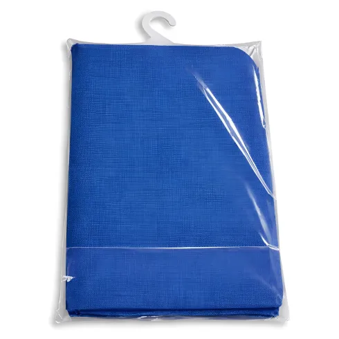 Tenda da Sole Cotone 140x350 Blu Lavabile Anelli Ganci Sacchetto