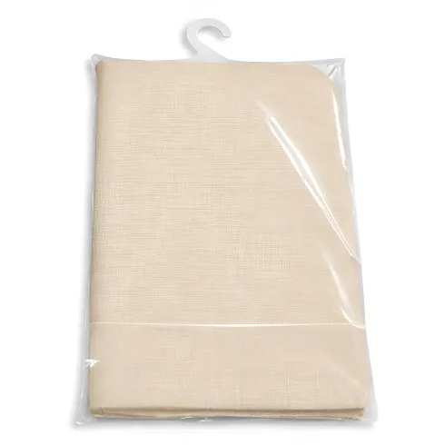 Tenda da Sole Cotone 140x300 Beige Lavabile Anelli Ganci Sacchetto