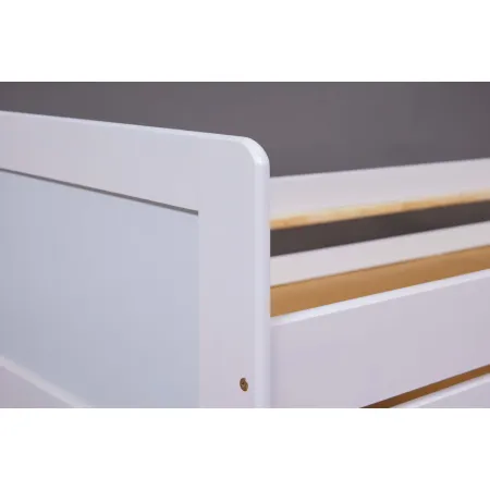 2 Letti Singoli 90x200 Bianco Cameretta Secondo Estraibile | BricoShop24