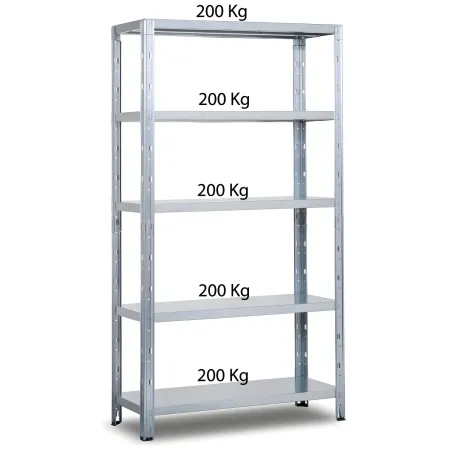 Scaffali 5 Ripiani Rinforzati 100x40 in Metallo Scaffalatura Modulare