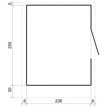 Chiosco in Legno 2x2 m Grigio Scuro a Pannelli LP SmartSide Mercatini