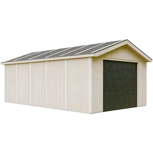 Garage in Legno 3x6 Grigio Box Auto Attrezzi Esterno 21 m2 a Pannelli