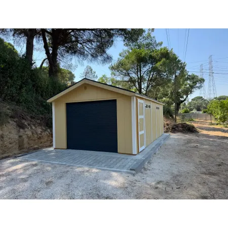 Garage in Legno 3x6 Grigio Box Auto Attrezzi Esterno 21 m2 a Pannelli