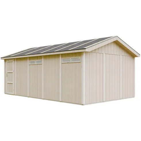 Garage in Legno 3x6 Grigio Box Auto Attrezzi Esterno 21 m2 a Pannelli