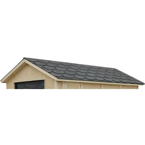 Tegole Bituminose Grigio Beaver 9 m2 Copertura Tetto Garage da Esterno