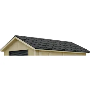 Tegole Bituminose Nero Beaver 9 m2 Copertura Tetto Garage da Esterno 2