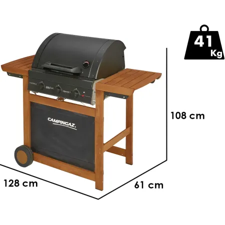 Barbecue a Gas Campignaz 3 Bruciatori Griglia in Ghisa Kit Conversione