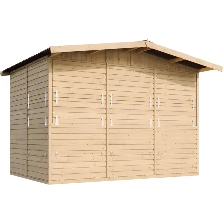 Chiosco con 3 Finestre Casetta in Legno 3x2 a Pannelli da Spiaggia Bar