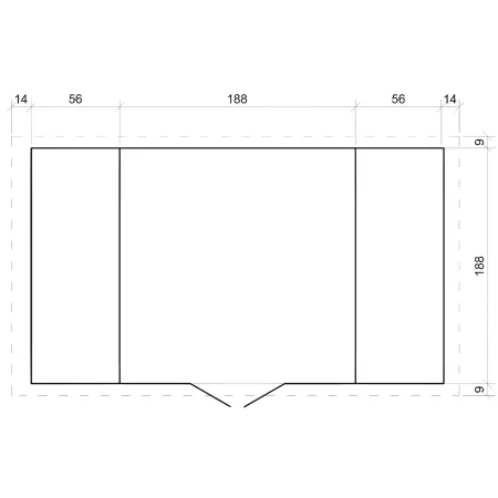 Casetta con Pavimento in Legno Legnaia 328x206x218 cm