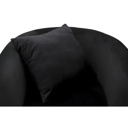 Poltrona Velluto Nero Struttura Metallo Dorato Salotto Camera da Letto