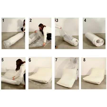 Poltrona Letto Bouclé Compressa Bianco Moderna per Salotto Camera