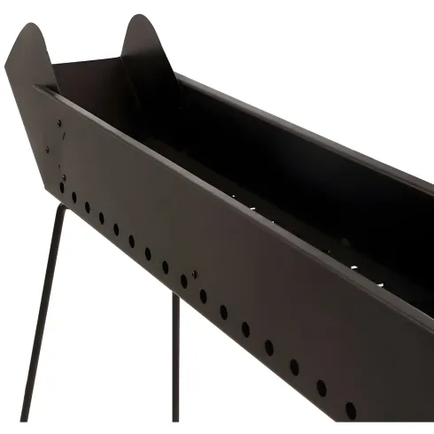 Canalina Fornacella Arrosticini Spiedini a Carbone 60x14 Pieghevole