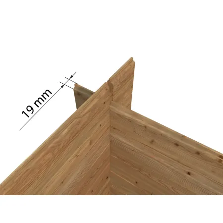 Casetta in Legno Impregnato 296x200 cm Blockhouse 19 mm con Finestra