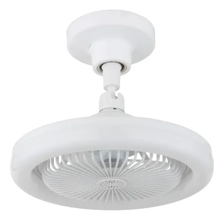 Ventilatore Soffitto con Luce LED Dimmerabile Bianco Tondo Telecomando