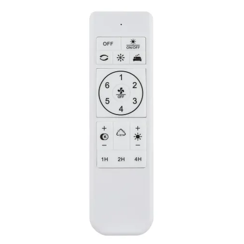 Ventilatore da Soffitto Plafoniera LED Dimmerabile 45 cm Bianco Argento