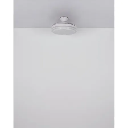 Ventilatore Soffitto con Luce Bianco 106 cm LED CCT Pale Richiudibili