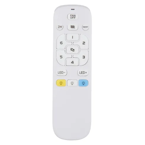 Ventilatore Soffitto con Luce Dimmerabile Nero Effetto Legno Telecomando