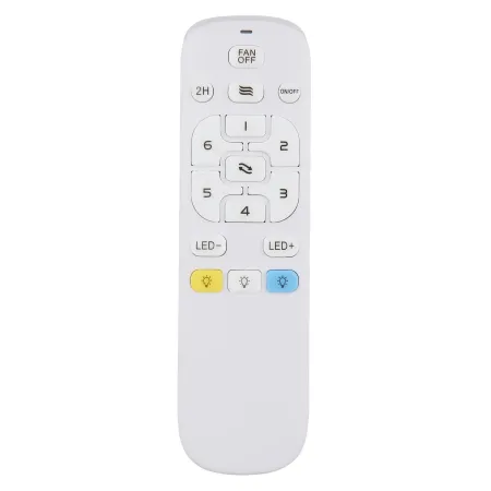 Ventilatore Soffitto con Luce Dimmerabile Nero Effetto Legno Telecomando