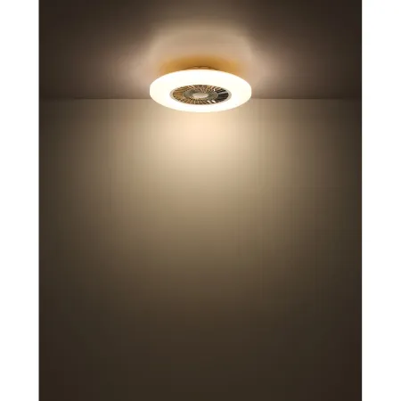 Ventilatore da Soffitto con Nero Bianco 60 cm LED RGB Telecomando