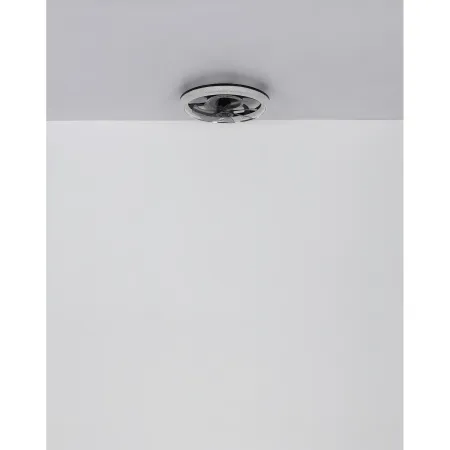 Ventilatore da Soffitto con Luce Nero Cristalli LED Dimmer Telecomando