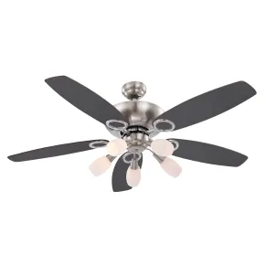 Ventilatore da Soffitto con 5 Luci 5 Pale Reversibili Faggio Grafite 2