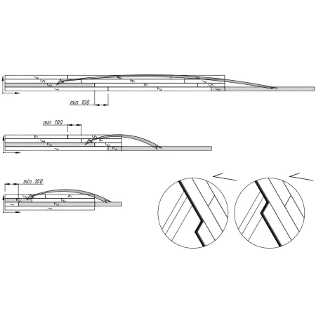 Pavimento per Casetta in Legno da Giardino 176x176 cm Kit Base