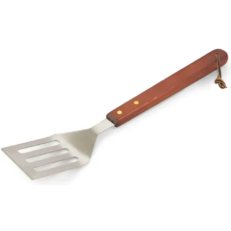 Set 3 Utensili Barbecue Pinza Paletta Forchetta Acciaio Inox Legno