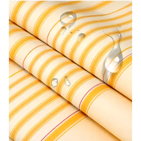 Tenda da Sole a Caduta 100x250 Rigato Giallo Bianco Senza Cassone