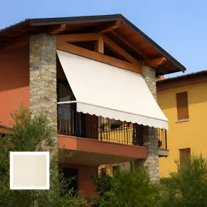 Tenda da Sole a Caduta 250x250 cm Beige Bracci Senza Cassone Esterno 2