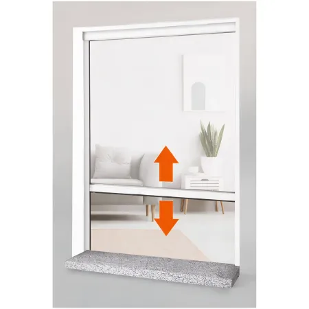 Zanzariera a Rullo Verticale 60x150 Riducibile in Alluminio Bianco