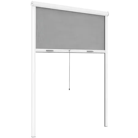Zanzariera a Rullo Verticale 60x150 Riducibile in Alluminio Bianco