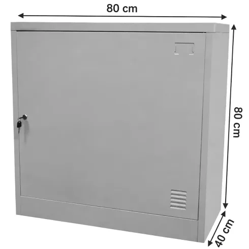 Armadietto Multiuso con Chiave Armadio Basso in Lamiera Acciaio | BricoShop24