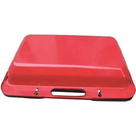 Barbecue a Carbonella Richiudibile Valigetta Rosso Griglia Regolabile