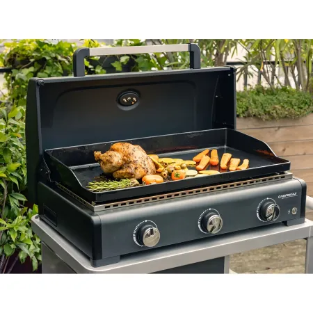 Barbecue a Gas Campignaz Plancha 3 Fuochi 76x56x31 cm Piastra Ghisa