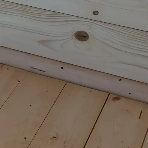 Casetta in Legno 2x2.5 25 mm con Pavimento Rimessa Porta Attrezzi da Giardino | BricoShop24