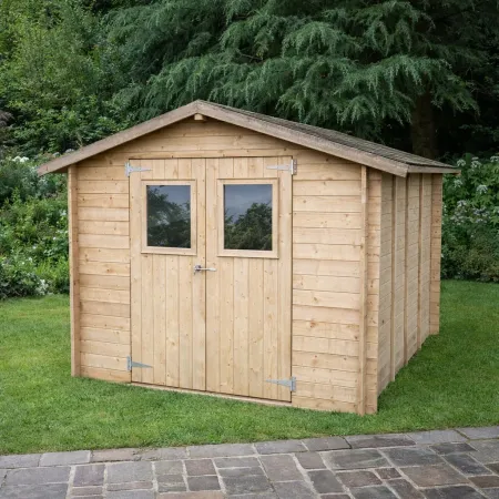 Casetta in Legno 2.5x2.5 19 mm con Pavimento Rimessa Ricovero Attrezzi Giardino | BricoShop24