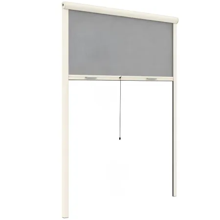 Zanzariera a Rullo Verticale 60x150 Riducibile in Alluminio Avorio