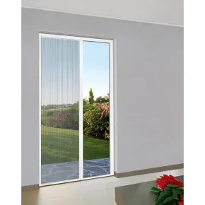 Zanzariera Plissettata Laterale Bianco Guida Bassa Porta 150x240 2