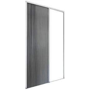 Zanzariera Plissettata Laterale Bianco Guida Bassa Porta 105x240