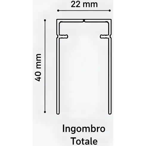 Zanzariera Plissettata Laterale Bianco Guida Bassa Porta 120X240