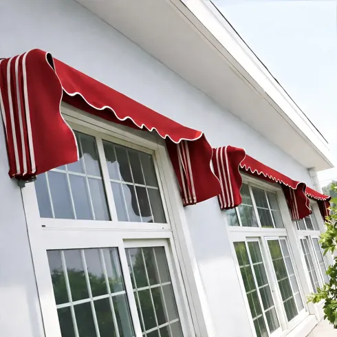 Tenda da Sole Cappottina 120x100 cm Rosso Ferrara Esterno Impermeabile