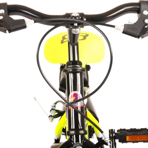 Bicicletta Bambini 12" Sportiva Giallo Rotelle Removibili Borraccia